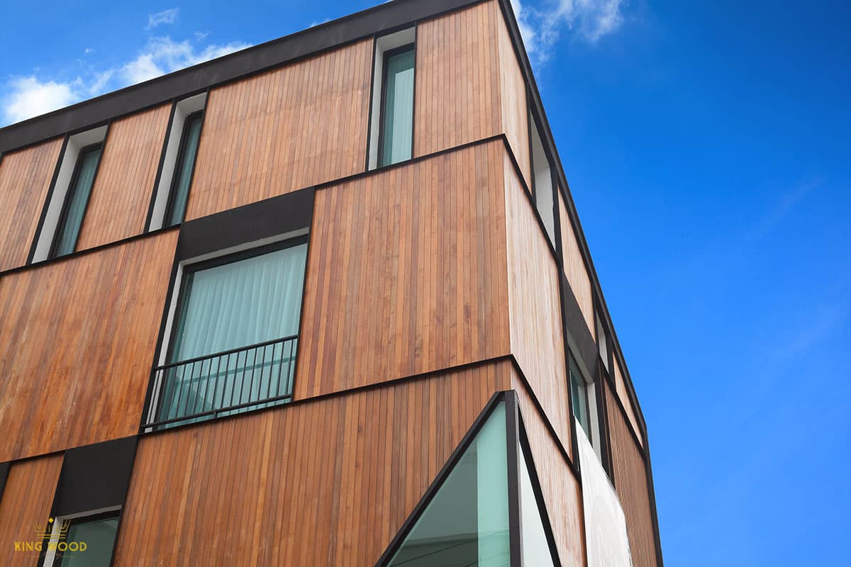 چوب نمای ساختمان