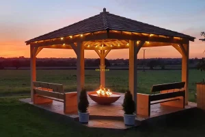 ساخت پرگولا چوبی