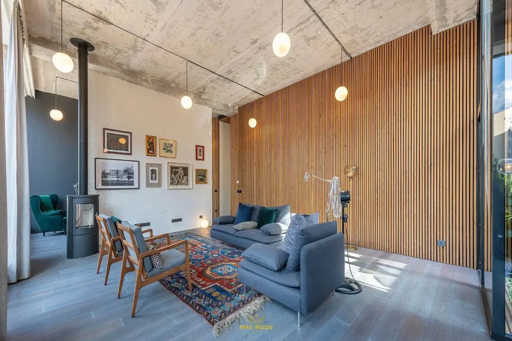 نمونه دیوارپوش چوبی