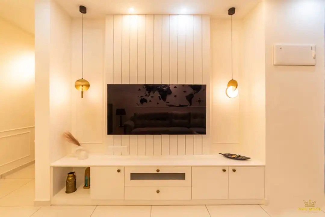 ایده های طراحی دیوار پشت تلویزیون با رنگ