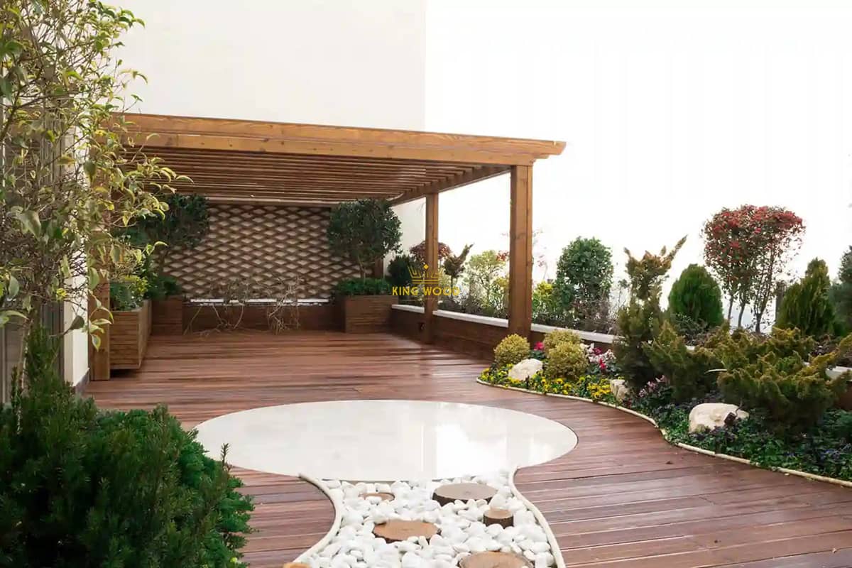 قیمت کفپوش چوبی فضای باز